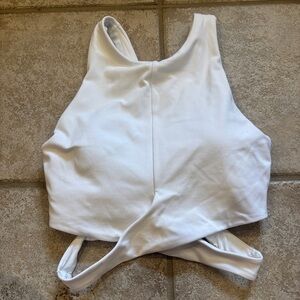 White Athletic Tank Top